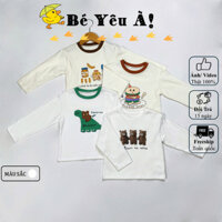 Áo Thun Dài Tay họa tiết Cartoon cho bé QC cao cấp