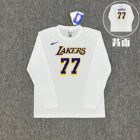 Áo thun dài tay Luca Dongqiqi Áo thun khô nhanh thoáng khí Los Angeles Lakers Bóng rổ Trai