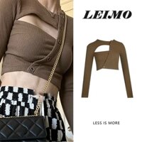 Áo Thun Dài Tay Màu Sắc Đơn Giản Thời Trang Cho Nữ