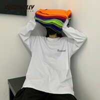 Áo thun dài tay nam nữ, áo phông dài tay unisex form rộng chất cotton dày đẹp in hình chữ siêu đẹp