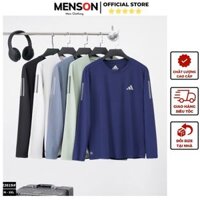 Áo thun dài tay thể thao Adidas form đẹp giữ nhiệt tốt Menson MD22619 Áo thun thể thao nam thu đông Hàng Xuất Dư - Hàng