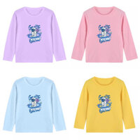 Áo thun dài tay trẻ em hàng ngày Áo thun cổ tròn Cotton cho bé trai 12 - 13 tuổi