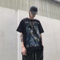 Áo Thun Dáng Rộng Tay Ngắn Phong Cách Thời Trang Hiphop Có Size M-8XL Dành Cho Nam Giới