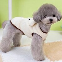 Áo thun dây nịt tai thú cưng Cocostudio, 1 cái, Ngà