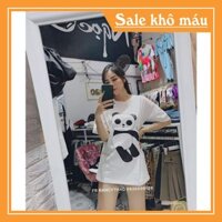 Áo Thun /DEAL 1K / Áo Thun Gấu Trúc Chất Cotton Quảng Châu Mát,Mịn