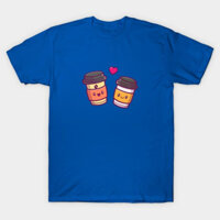Áo thun Deathbucks chuẩn dễ thương Cute Coffee Couple Cartoon Vector Icon Illustration TShirt - TEE18