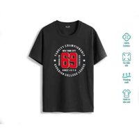 ÁO THUN ĐEN CỔ TRÒN TAY NGẮN BIG SIZE NAM SỐ 69 TỪ 80 ĐẾN 130KG - ĐEN,6XL