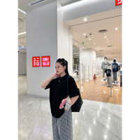 Áo Thun Đen Trơn Basic Phom Oversize Vải Thun Cotton Dày Dặn