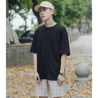 Áo Thun Đen Trơn Oversize Unisex