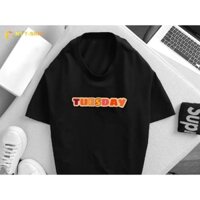 Áo thun đen UNISEX dáng suông bigsize 45-92kg COTTON 💯- in chữ (áo 7 ngày)