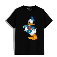 Áo thun đen unisex us .Donald Duck a Character of High standing