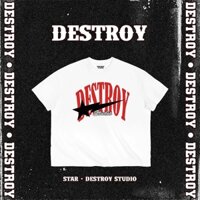 Áo thun Destroy Studio Laser Star - Boxy - Áo thun ngôi sao Destroy Cotton