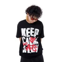 ÁO THUN DEVILCAT KEEPCALM FORM RỘNG NAM NỮ UNISEX VẢI COTTON HAI CHIỀU CAO CẤP 280GSM - BAPE PHẾCH