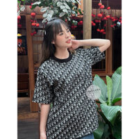 Áo Thun Đì O Monogram Hàng Siêu Cấp Đạt Chuẩn VNXK Luxury - Phong Cách Sang Trọng Đầy Đủ Tem Tag Túi Zip