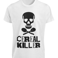 Áo thun diệt ngũ cốc ngộ nghĩnh Serial Food Bữa sáng Hài hước Đầu lâu và xương chéo Tee