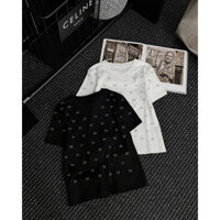 Áo thun đính đá hàng QCCC của nhà Monkiki ( ÁO CHUẨN HÀNG QC)