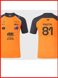 ♞,♘,♙Áo thun đội đua McLaren 2025 2026 F1 #4 Mclaren F1 Áo polo Áo thun Ocon Công thức Một bộ đồ đua xe shi