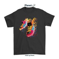 Áo thun đôi giầy Skateboard Color hai màu đen trắng