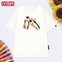 Áo Thun Đôi Hài CHANEL CT54 Đơn Giản Dễ Thương Cute Áo Phông LV TEES Nam Nữ Unisex Tay Lỡ Form Rộng Korea Style