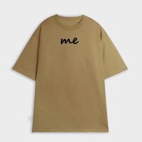 Áo Thun Đôi In Chữ me Brand DLX Áo Phông Đôi Cao Cấp - Cỏ Úa - 100 Cotton - XXL