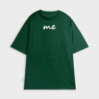 Áo Thun Đôi In Chữ me Brand DLX Áo Phông Đôi Cao Cấp - Xanh Rêu - 100 Cotton - 3XL