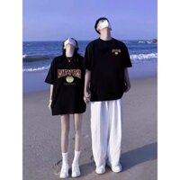 Áo Thun Đôi Nam Nữ NEYER Cổ Tròn Unisex Áo Cặp Quà Tặng Bạn Thân