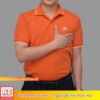 Áo thun đồng phục công ty FPT telecom (logo thêu) CSM Cam AT53