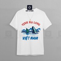 Áo thun du lịch Vịnh Hạ Long mẫu shop thiết kế Vải Thoải Mái