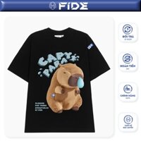 Áo thun FIDE CAPYBARA unisex form rộng cổ tròn CAPYBARA - AT57 Cotton