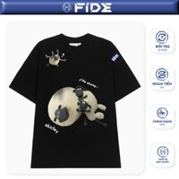 Áo thun FIDE Cừu Shaun phông trơn nam nữ cổ tròn unisex SHAUN 08