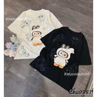 Áo thun FIDE LABUBU phông unisex form rộng local brand nam nữ cổ tròn oversize