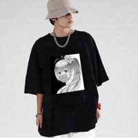Áo Thun Form Rộng Anime Cô Gái Đeo Khẩu Trang Nhật Bản Anime DEMENEM Giá Rẻ VAR20211026