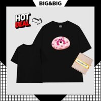 Áo thun form rộng BIGSIZE BIG&BIG áo thun local brand ít nhăn bền áo phông oversize gấu dâu CUTE áo cotton GD019