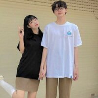 Áo thun form rộng cá heo xanh (Unisex - Uteen)