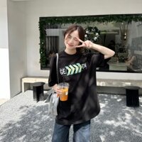 Áo thun form rộng Genzi - Unisex - THỂ HỆ XÌ TIN - Màu đen