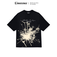 Áo thun form rộng LIMERENCE Basic Pháo hoa vải cotton cao cấp co giãn, dày dặn Local Brand