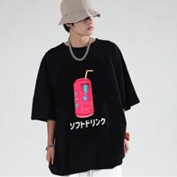 Áo Thun Form Rộng Lon Soda Nhật Bản Otaku Harajuku DEMENEM Giá Rẻ VAR20211008