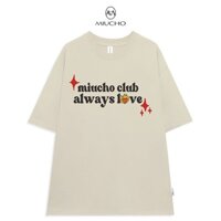 Áo thun form rộng nữ Unisex chất vải cotton MT011 Miucho Brand in local brand