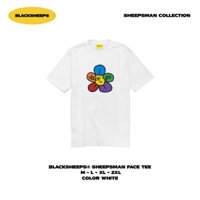 Áo thun Form Suôn Traditional Fit BLACKSHEEPS® Tay Ngắn Màu Trắng aka SHEEPSMAN FACE TEE - WHITE