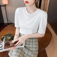 áo thun gân cổ ngọc