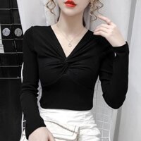 Áo thun gân xoắn ngực
