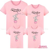 Áo thun gia đình Gia Đình Voi GD-025 - GIÁ BÁN LẺ MỘT ÁO - Tiano Shop [bonus]