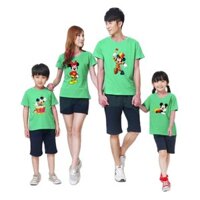 ÁO THUN GIA ĐÌNH HỌA TIẾT CHUỘT MICKEY - ÁO HẠNH PHÚC