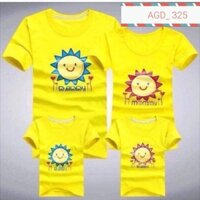 Áo thun gia đình mặt trời _MÃ AGD 325
