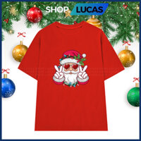 Áo Thun Giáng Sinh Noel 2025 Nam Nữ Unisex Đồng Phục Gia Đình Cặp Đôi Shop.Lucas