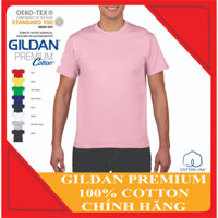 Áo thun Gildan Premium Cotton chuẩn chính hãng ( Light Pink) - 100% cotton