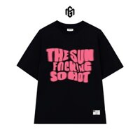 Áo Thun Gimme Tee Oversize - THE SUN - Hình In Lụa Unisex Cotton - 260gsm - GMT39