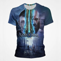 Áo thun God of War mới, in 3D, thời trang đường phố cho nam nữ, áo thun ngắn tay oversized, áo thun trẻ em