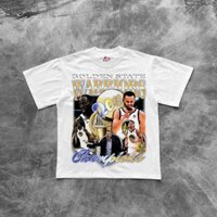 Áo Thun GOLDEN STATE WARRIOS 2018 Tay Lỡ Unisex - Đen/Trắng Cổ Tròn S-5XL 100% bông vải