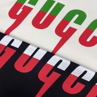 Áo Thun Gucc.i In Hình Tia Sét - Áo thun tay lỡ unisex nam nữ form rộng oversize chất liệu Cotton co dãn 4 chiều